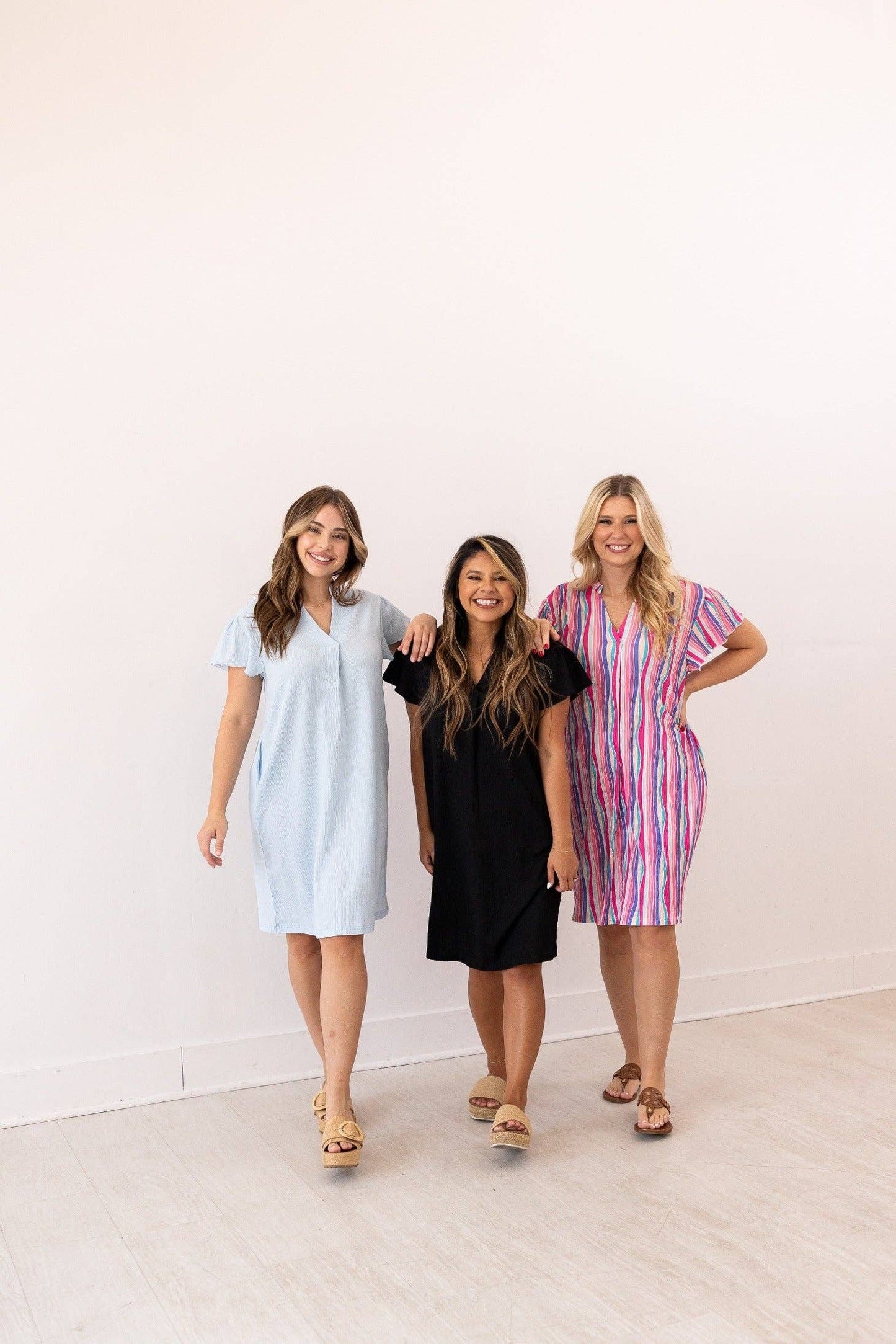The Nicole Dress, Abstract Stripe