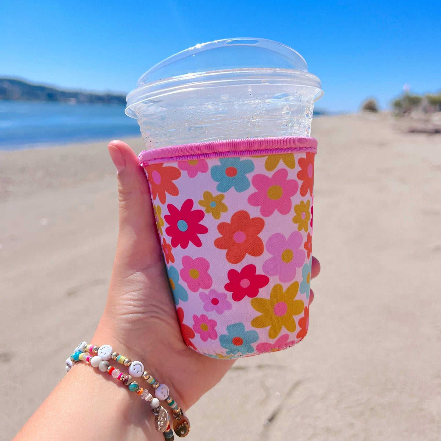 Coffee Cup Cover - Retro Florals: Small / 16oz