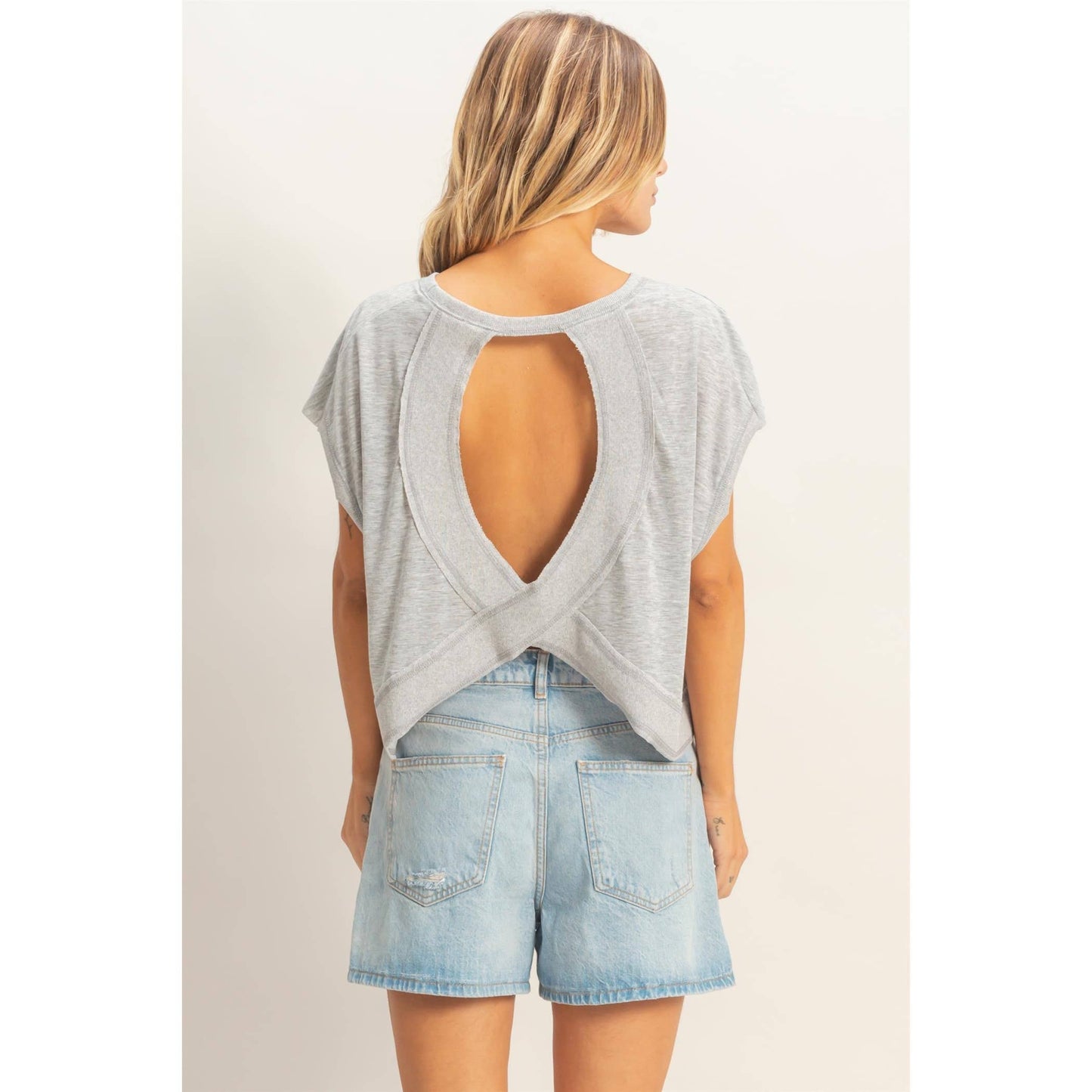 Boxy Crew Neck Top