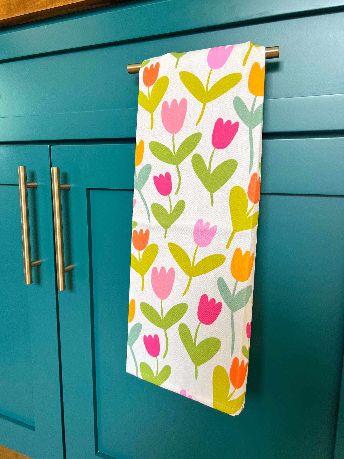 Cotton Tea Towel - Tulips