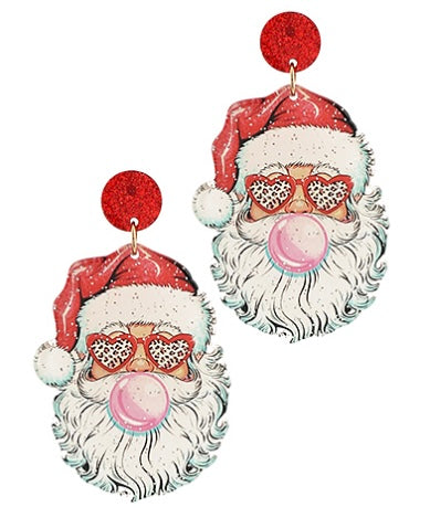 Santa Claus Bubblegum Earrings