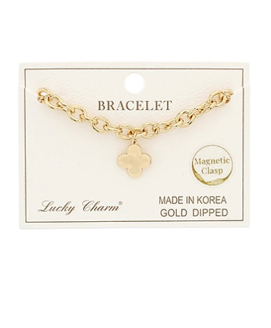 12mm Clover Charm Chain Bracelet
