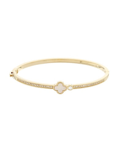 Mini Clover & Crystal Line Bracelet
