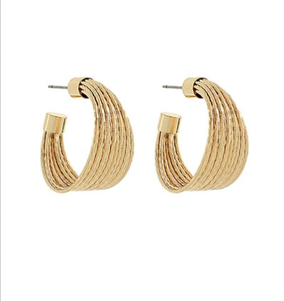 25mm Textured & Graduated Metal Hoops