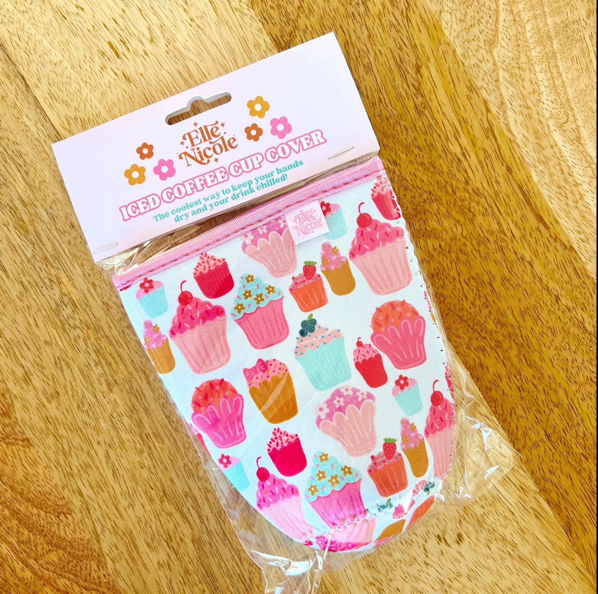 Coffee Cup Cover - Cupcakes