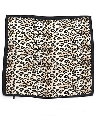 Cheetah Print Silky Bandana