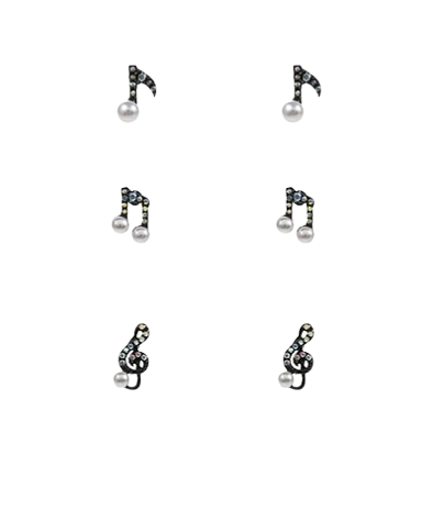 Pave & Pearl Music Stud Set