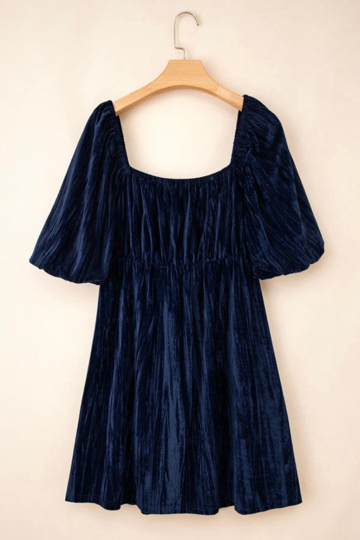 Velvet Square Neck Dress