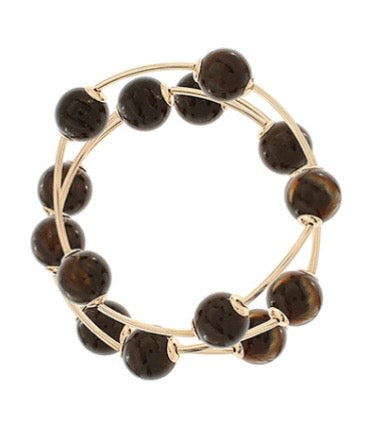 3 Row Acrylic Ball & Bar Station Bracelet