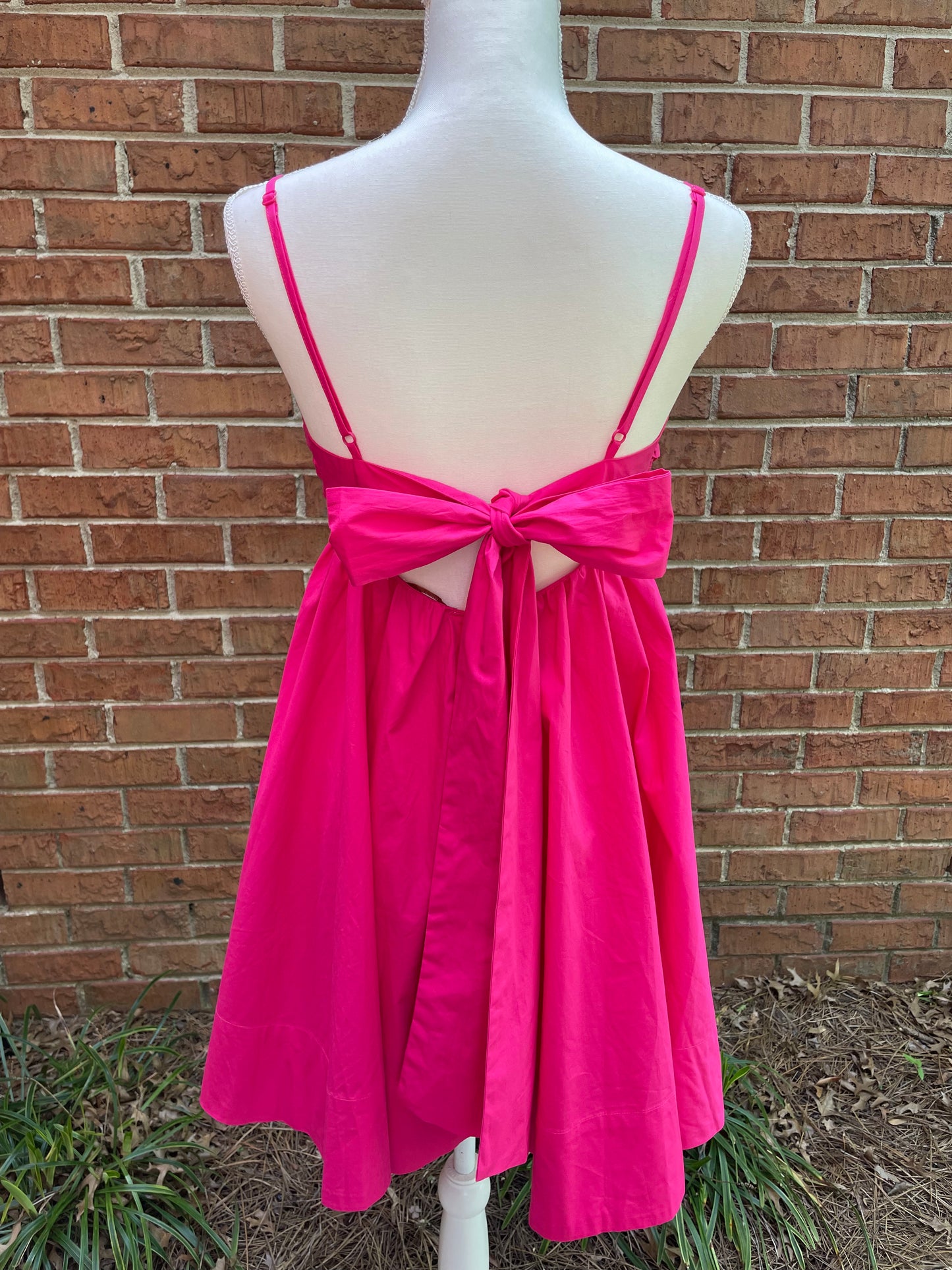 Solid Woven Mini Dress