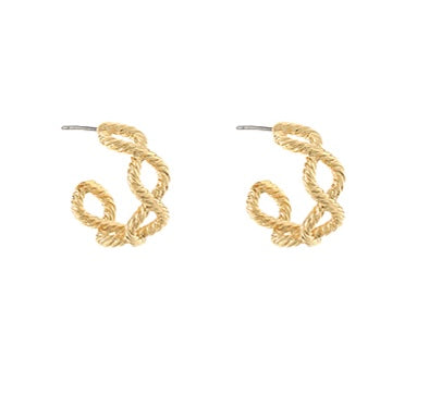 Twisted & Layered Hoops