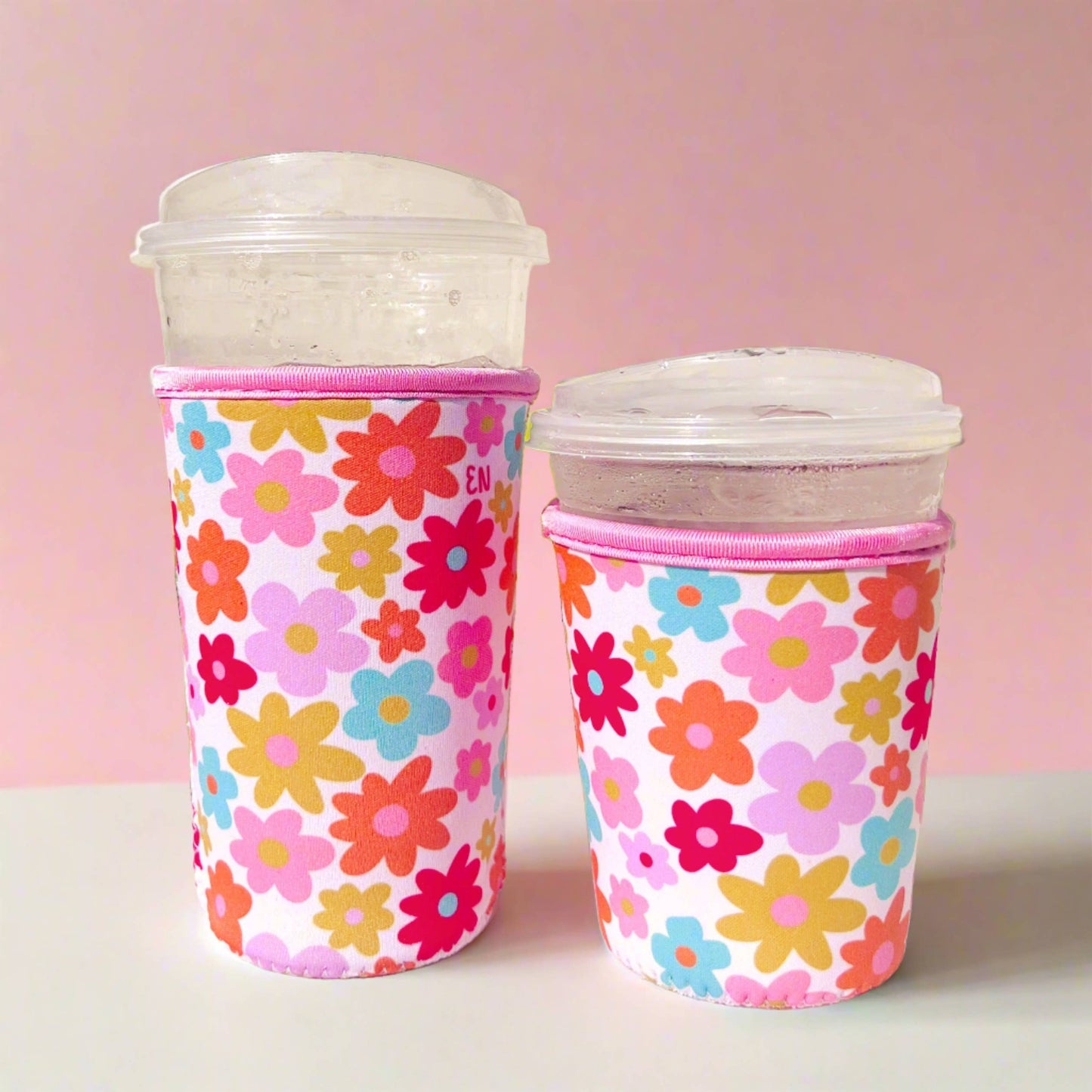 Coffee Cup Cover - Retro Florals