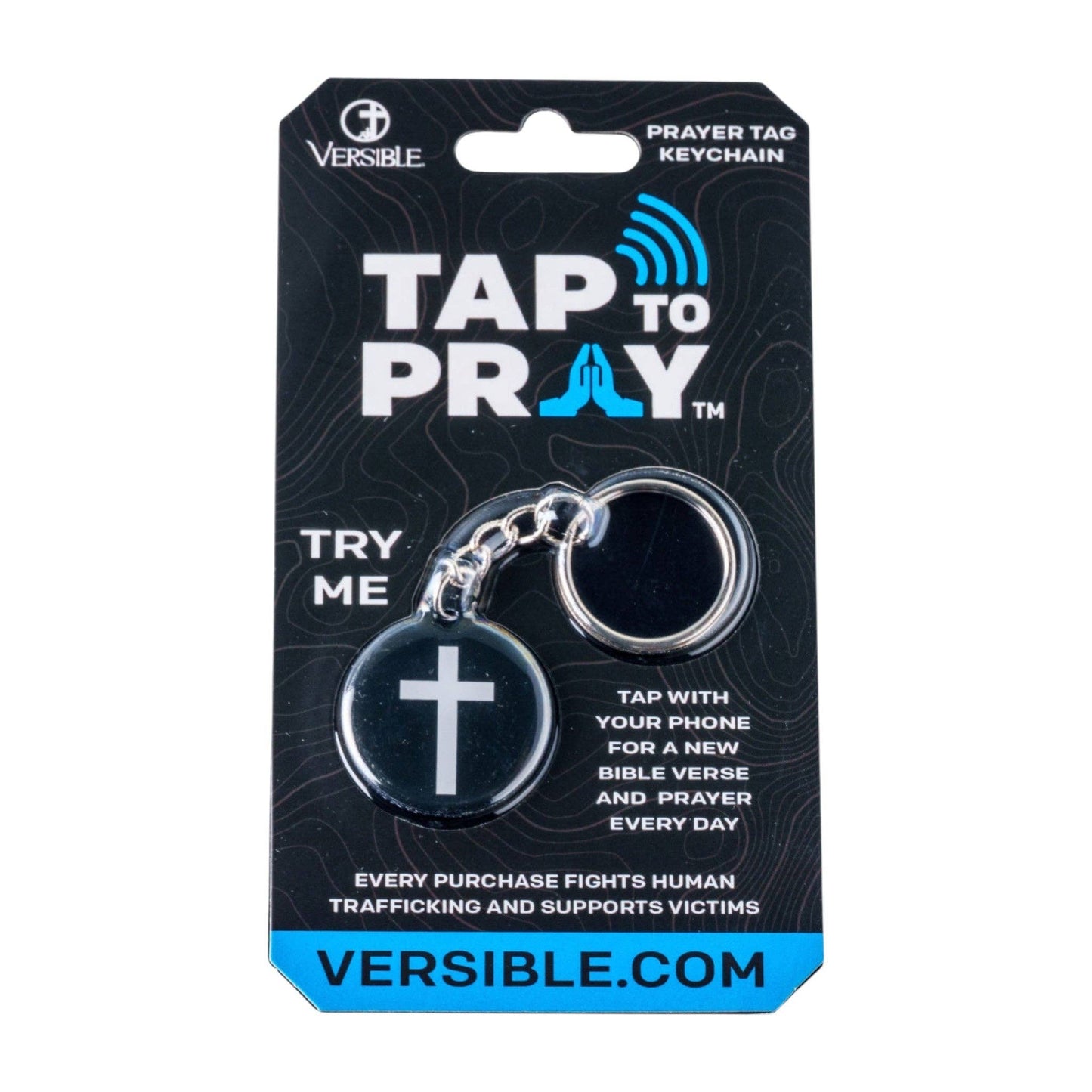 Tap To Pray® Acrylic Keychain - Cross