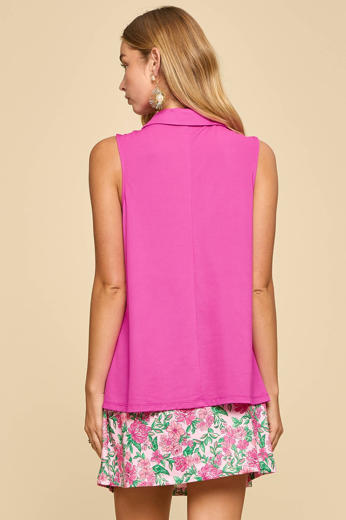 Chloe Sun-Cool Sport Chic Zip Tank