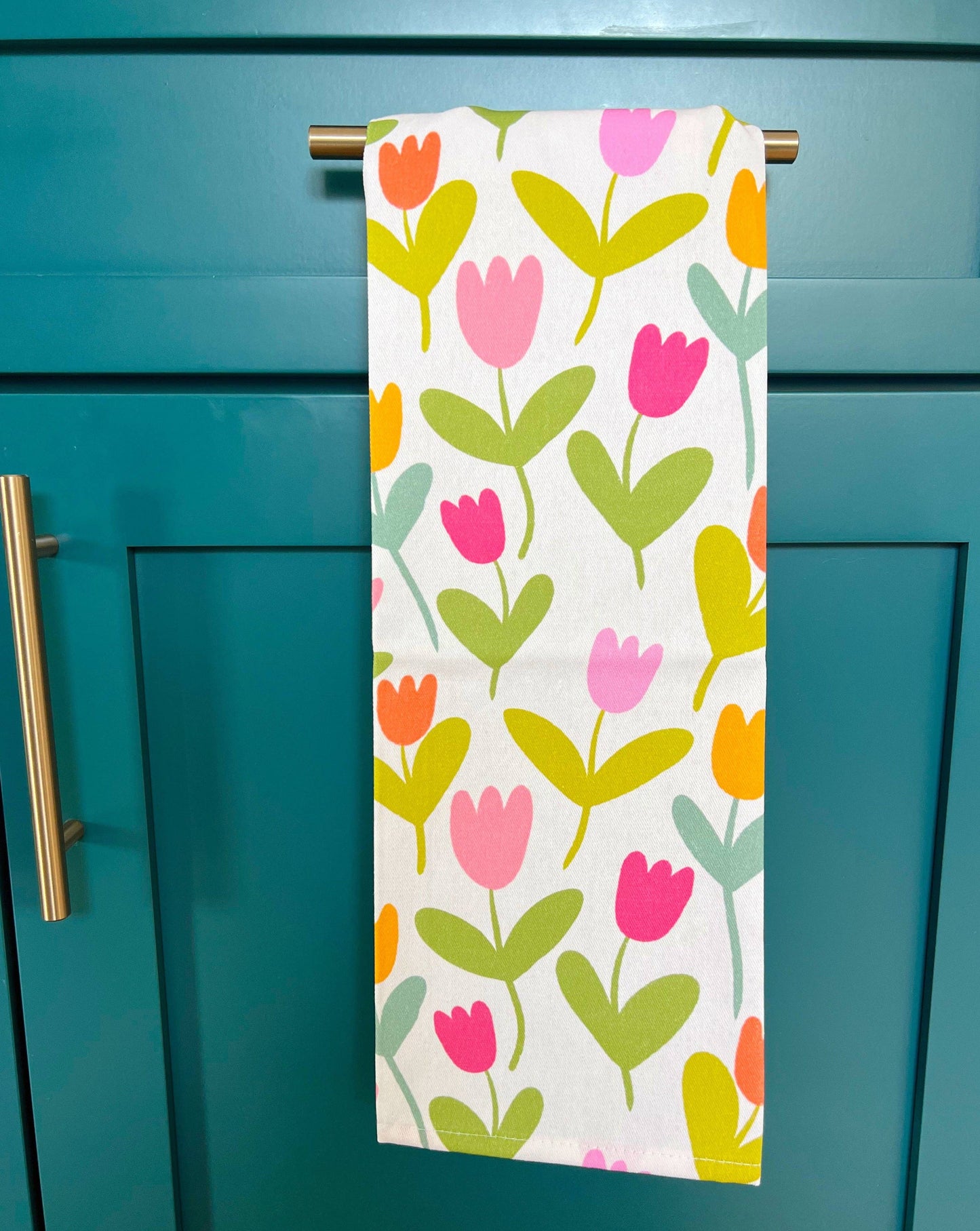 Cotton Tea Towel - Tulips