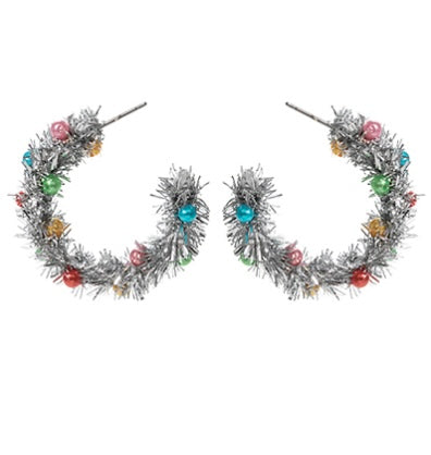 Metallic Tinsel Hoops