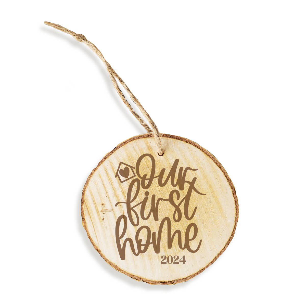 First Home 2024 Christmas Wood Ornament