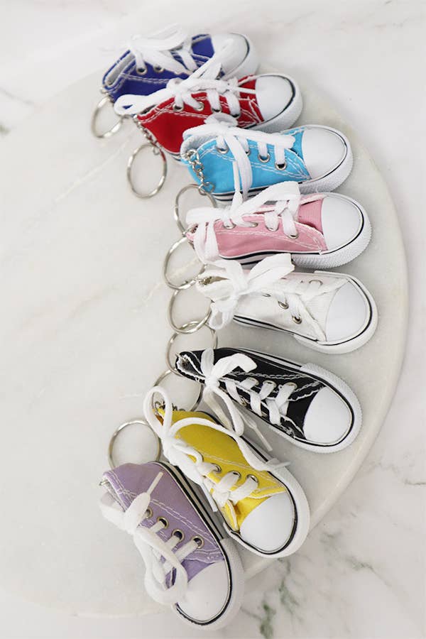 Canvas Rubber Sole Sneakers Keychain
