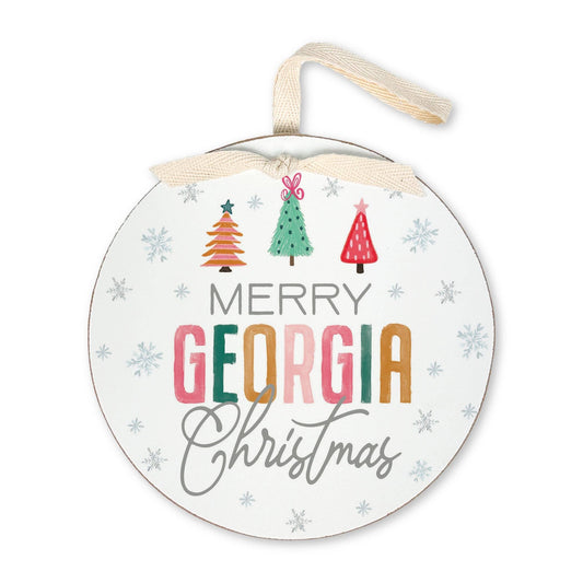 "Merry Georgia Christmas" - Whimsy Wonderland Ornament