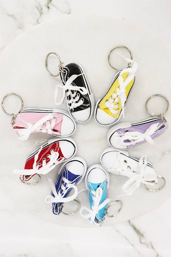 Canvas Rubber Sole Sneakers Keychain