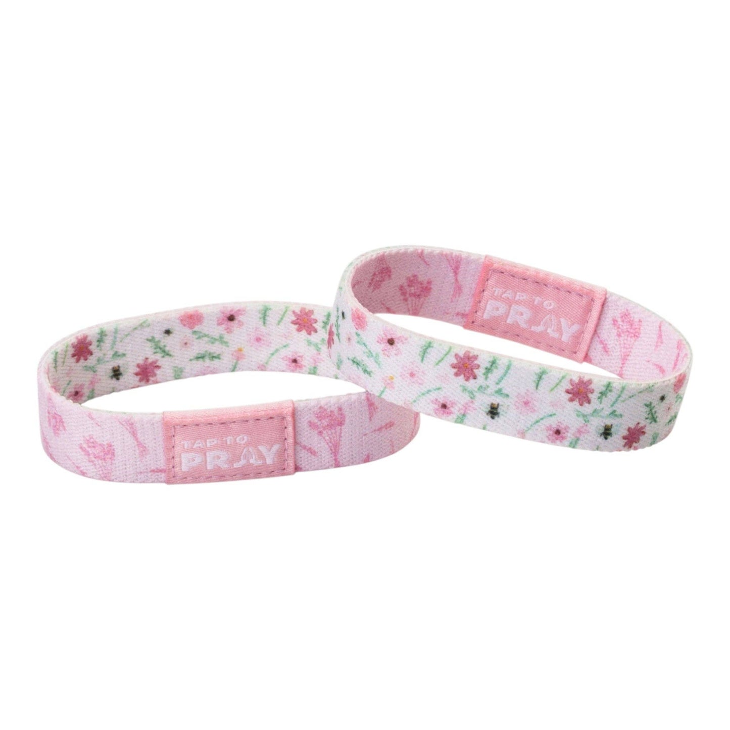 Tap To Pray® Wristband – Meadows - White