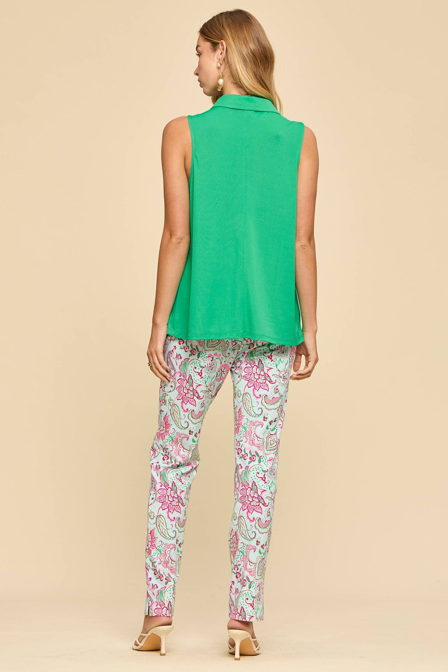 Chloe Sun-Cool Sport Chic Zip Tank