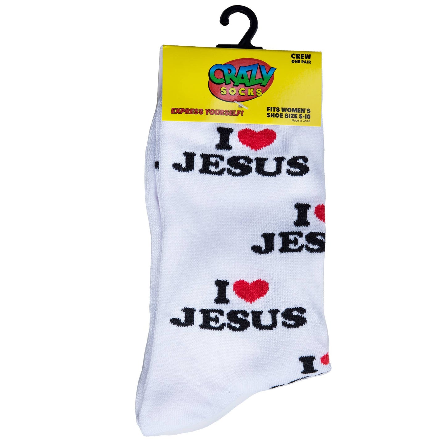 I Love Jesus - Womens Crew Socks