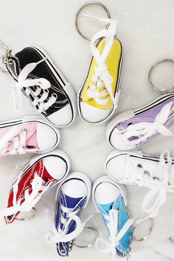 Canvas Rubber Sole Sneakers Keychain