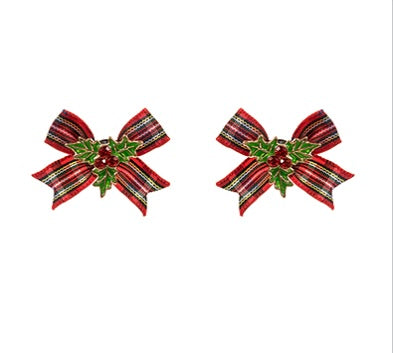 Mistletoe Ribbon Earrings