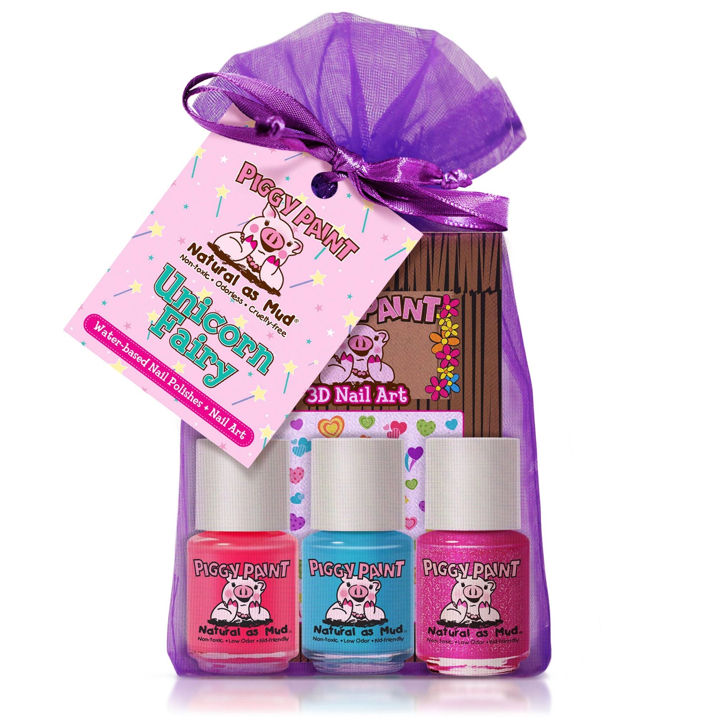 Piggy Paint Unicorn Fairy Non-Toxic Kids Nail Polish Set