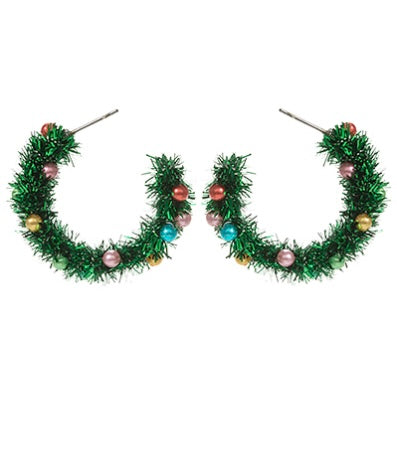 Metallic Tinsel Hoops