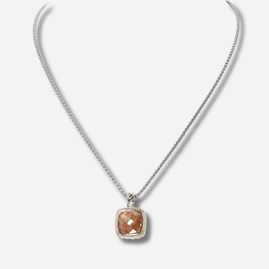Cubic Zirconia Pendant Necklace
