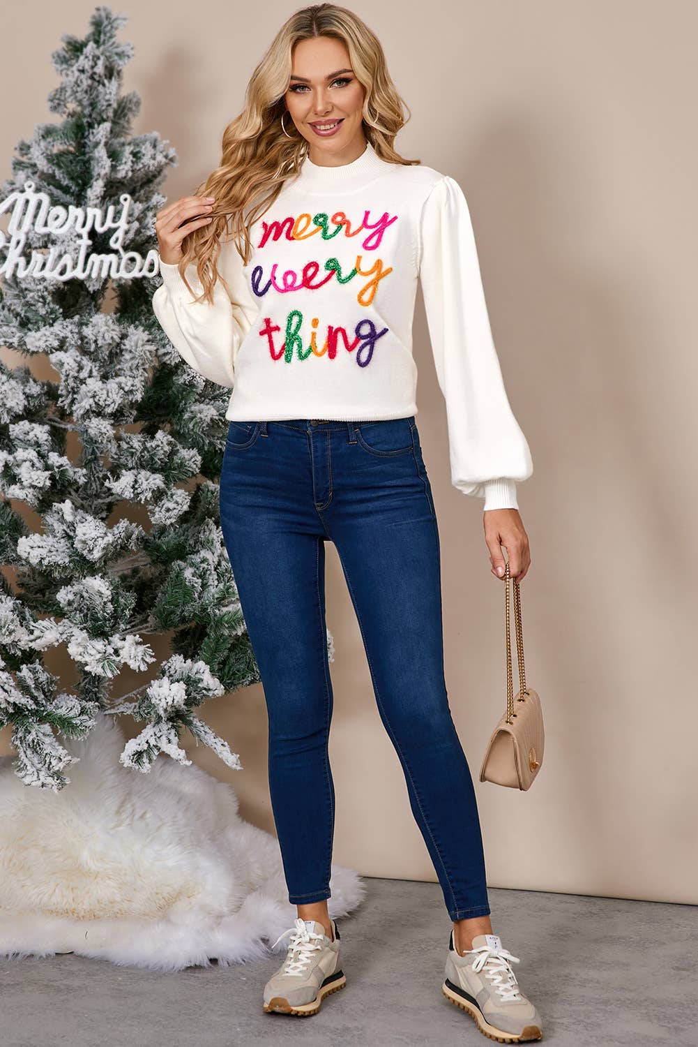 Tinsel Merry Every Thing Sweater