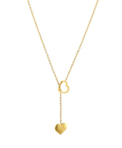 Open Heart Y Necklace