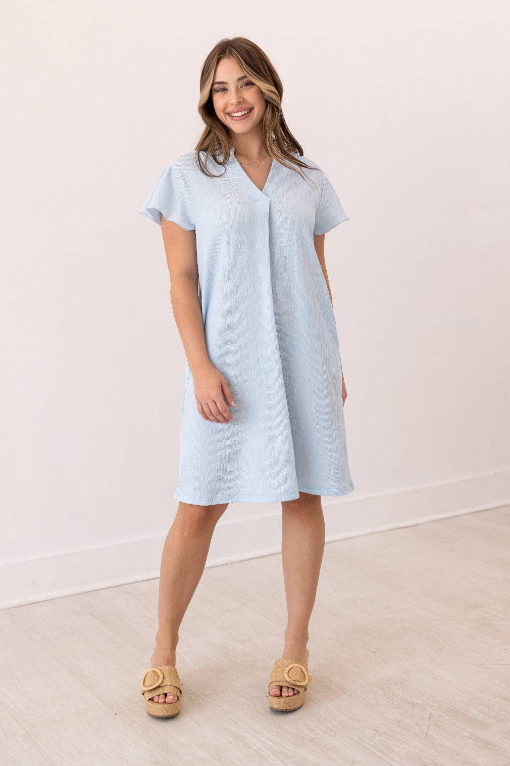 The Nicole Dress, Light Blue