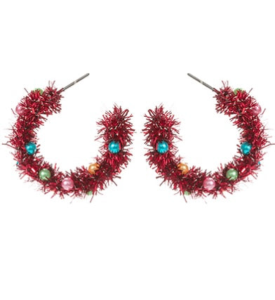 Metallic Tinsel Hoops