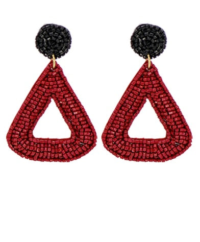 Collegiate Color Bead Earrings