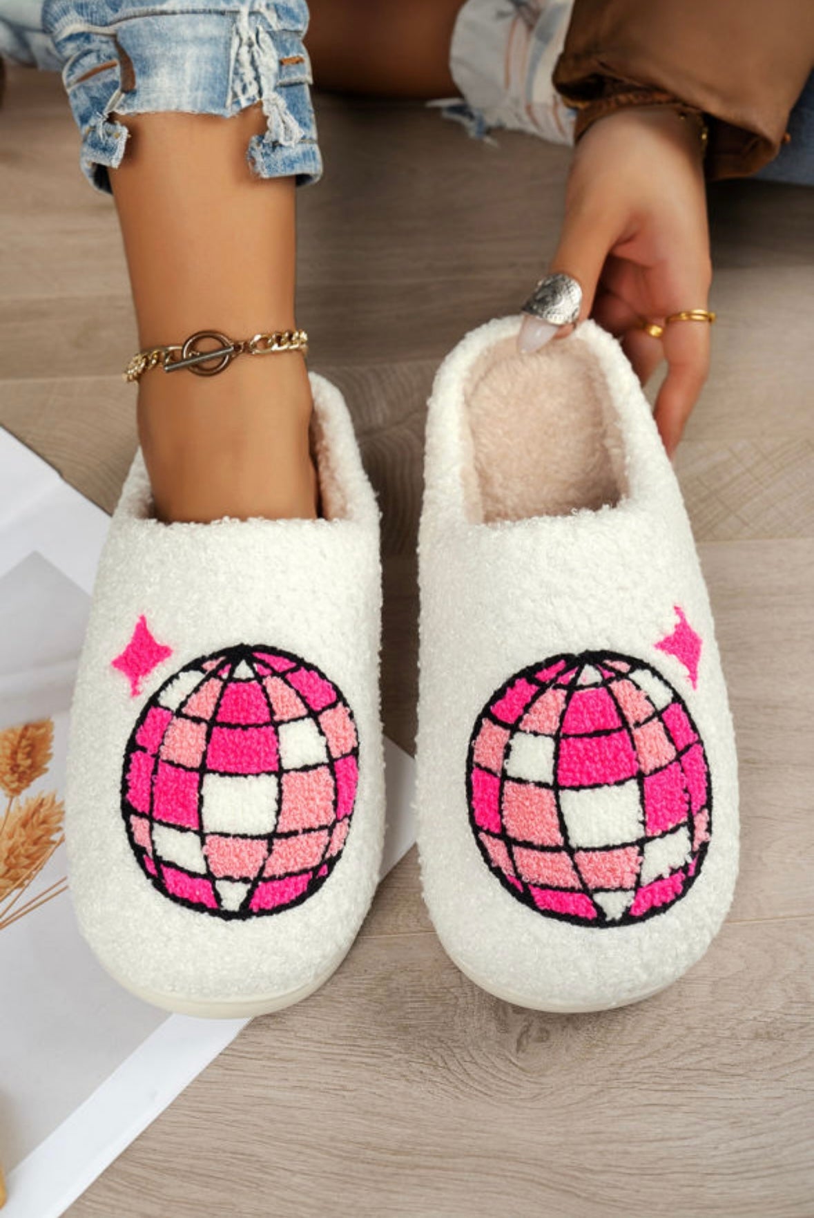 Disco Ball Slippers
