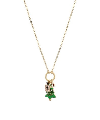 Christmas Tree & Multi Charm Necklace