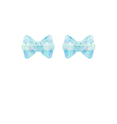 Textured Acrylic Bow Earrings