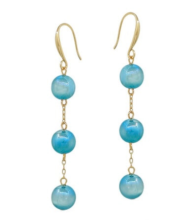 Linear Candy Bead Earrings