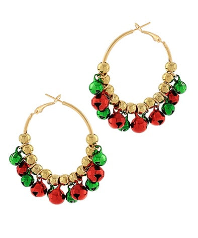 Christmas Ring w/ Bell Earrings
