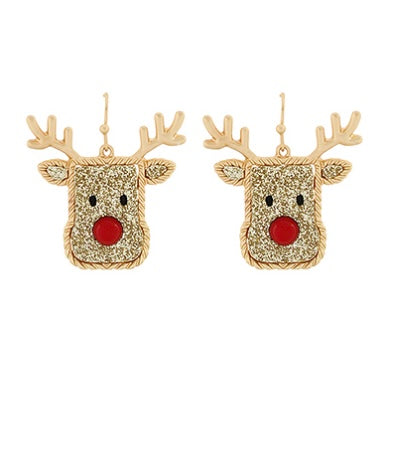Christmas Rudolph Earrings