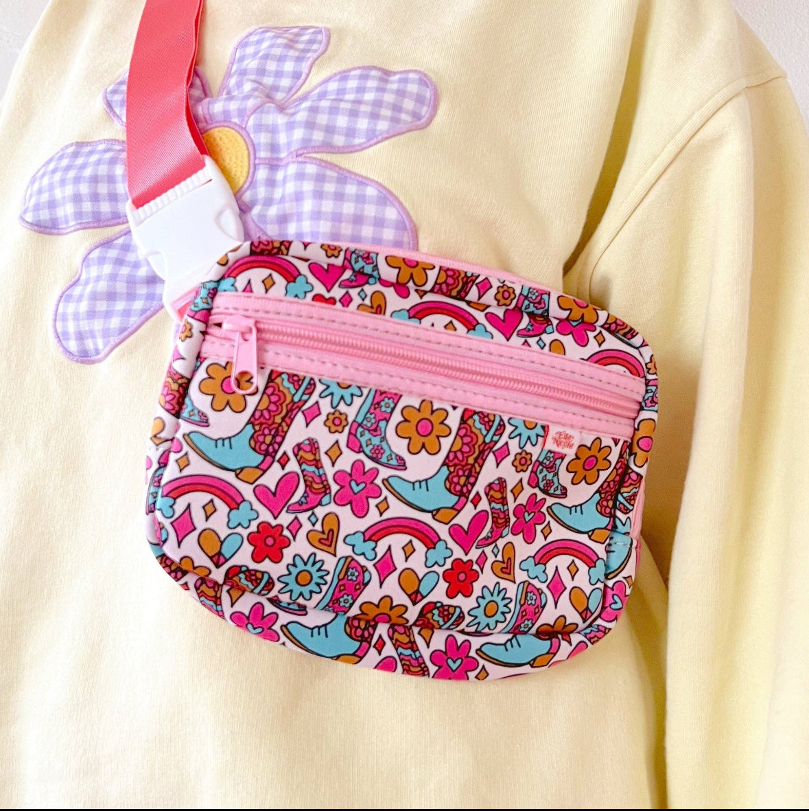 Crossbody Bag - Flower Power Cowgirl