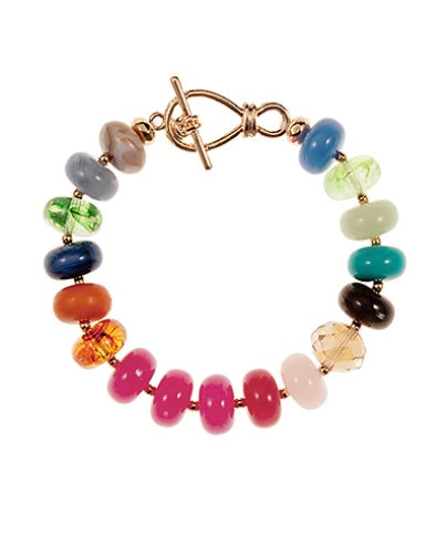 Glass Mix Shaped Beaded Bracelet