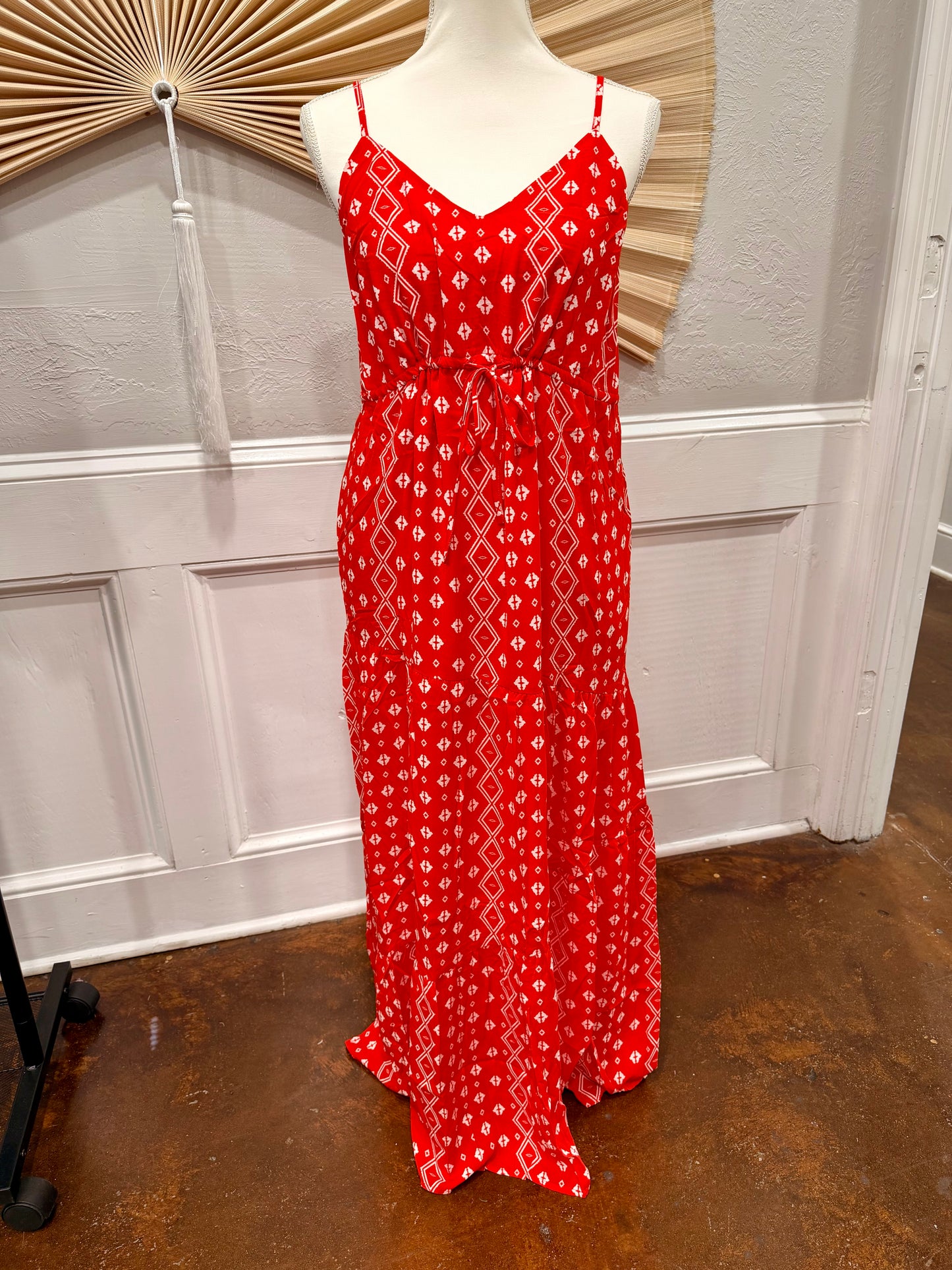 Boho Spaghetti Strap Maxi Dress
