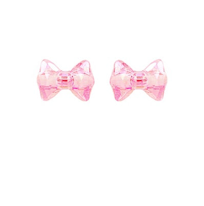 Textured Acrylic Bow Earrings