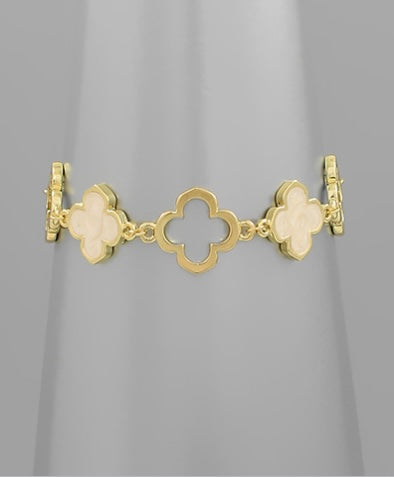 Clover Link Chain Bracelet