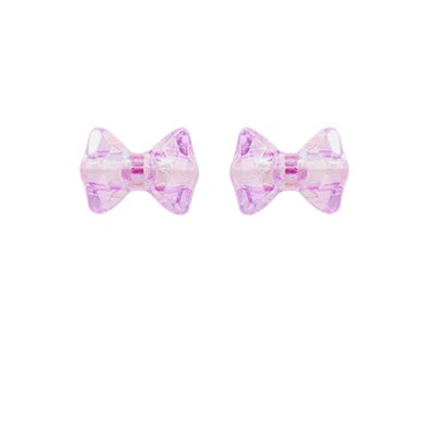 Textured Acrylic Bow Earrings