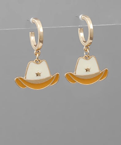 Cowboy Hat Earrings